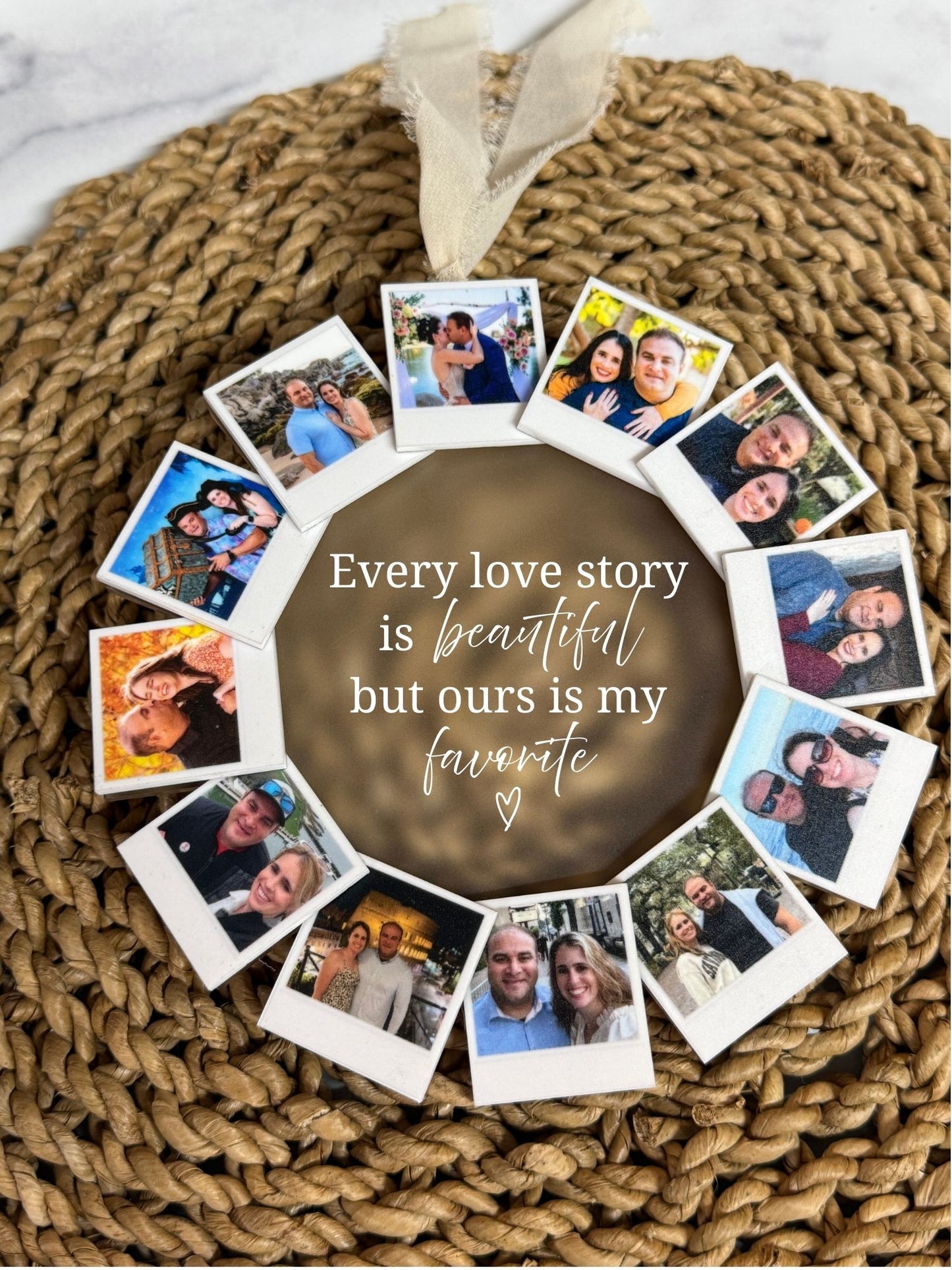 Custom Polaroid Picture Wreath