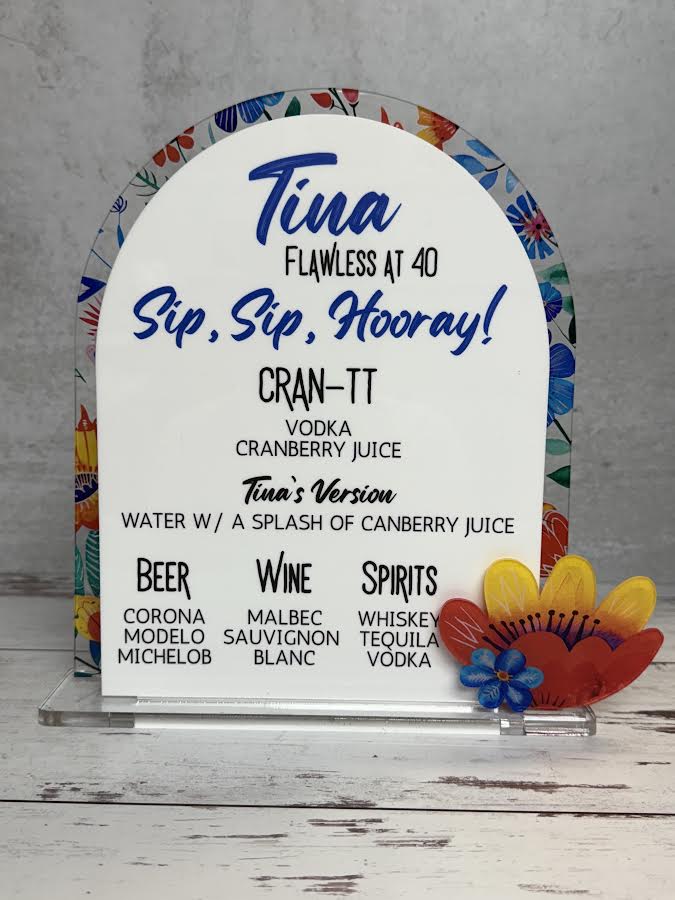 Mexican Floral Bar Sign