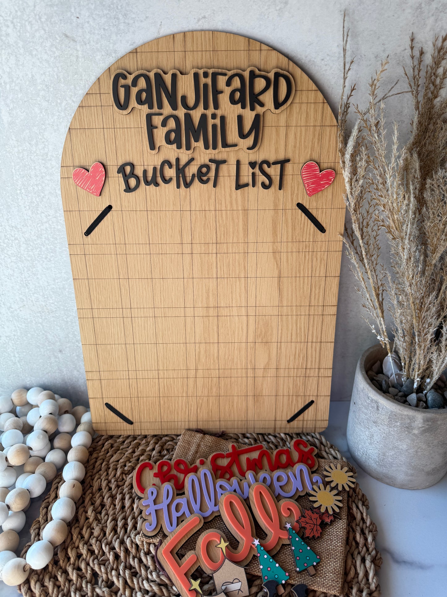 Interchangeable Family Bucket List