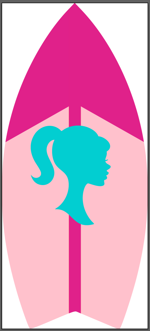 Barbie Surfboard Sign