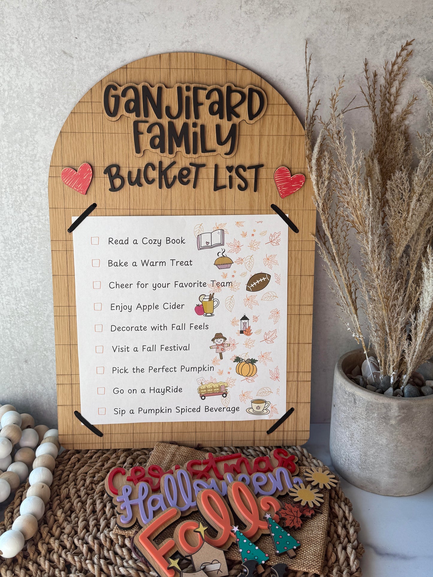 Interchangeable Family Bucket List
