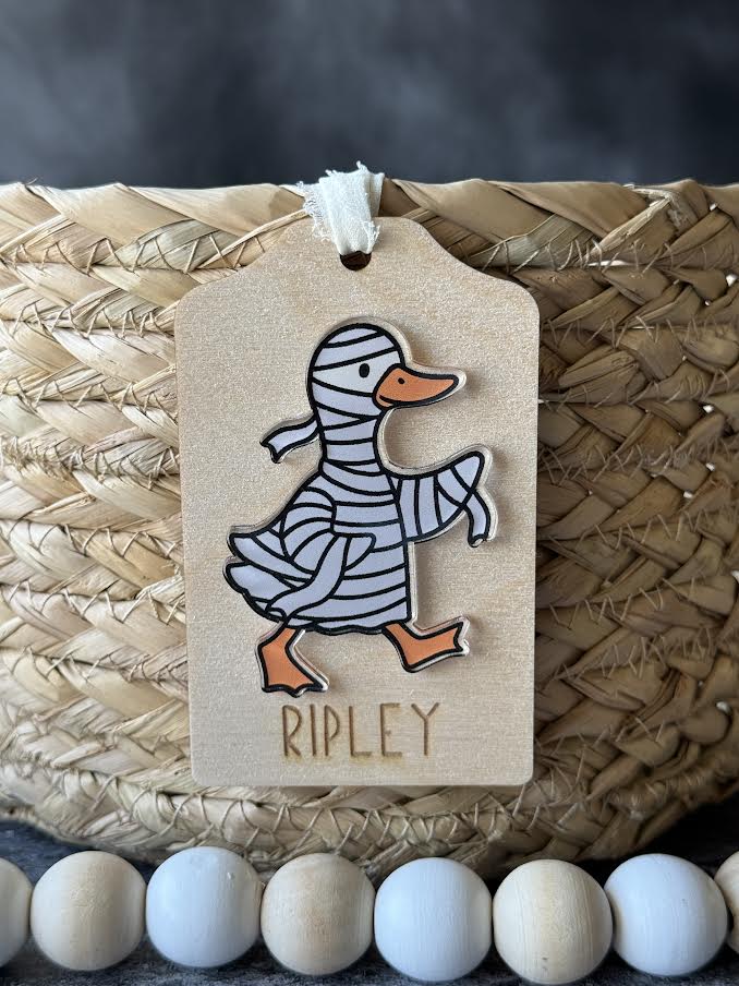 Halloween Goose Bag Tags