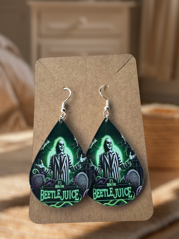 Halloween Teardrop Earrings