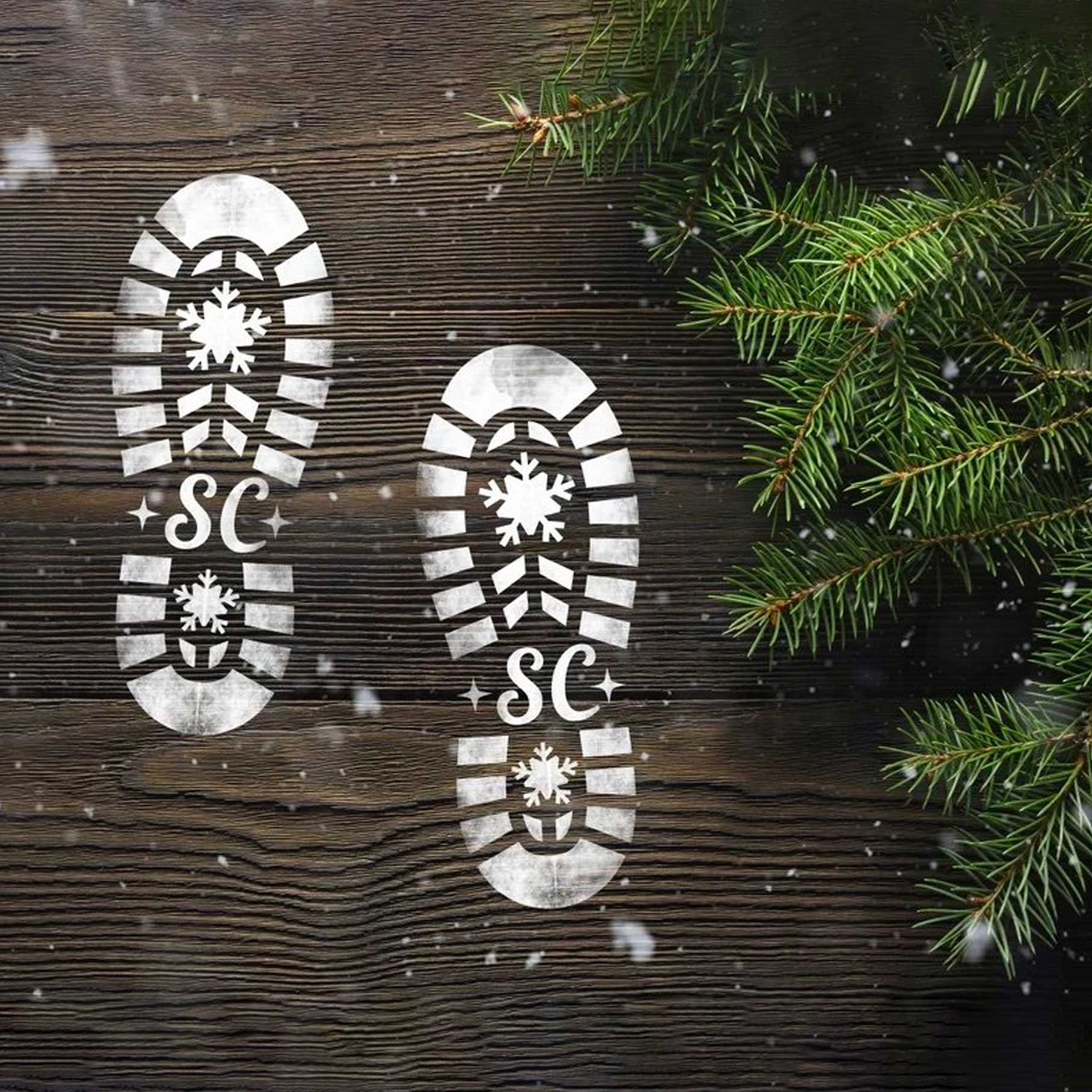 Santa Feet Stencil – Wood Be Awesome Gifts