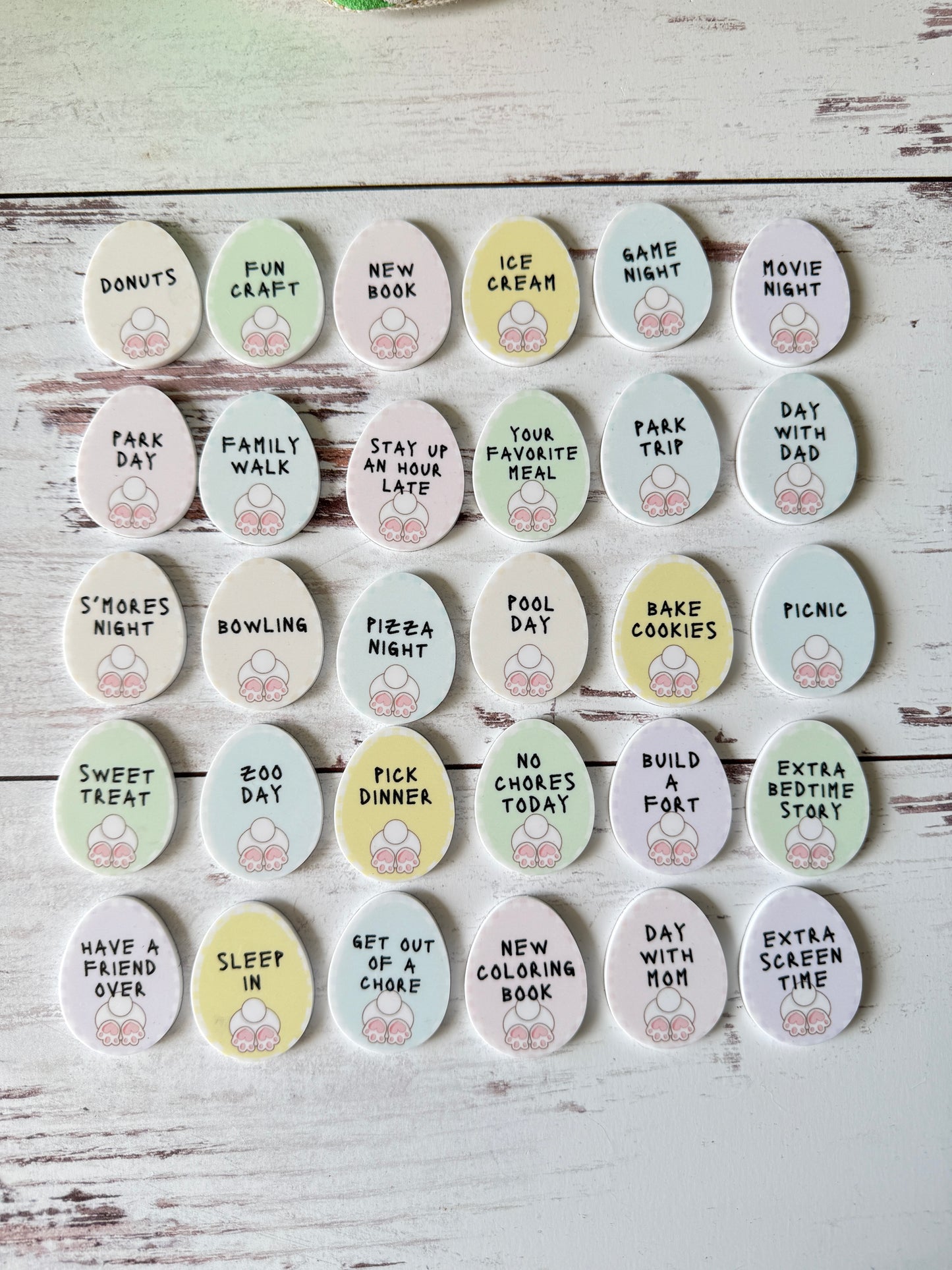School-Aged Kids Easter Egg Reward Tokens