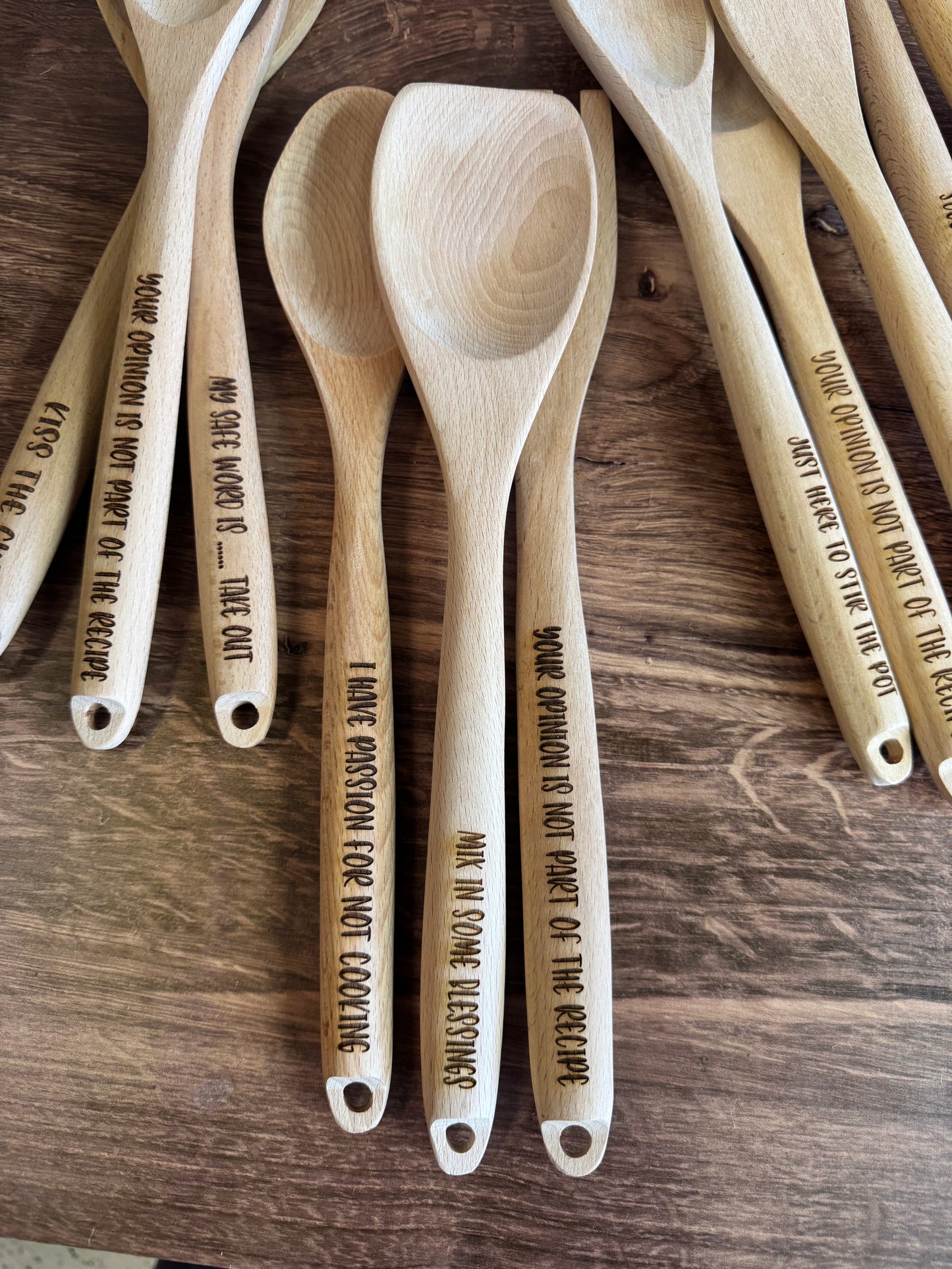 Engraved Wooden Spoons