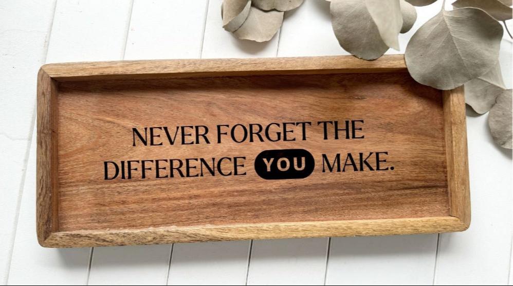 Custom Acacia Wood Tray