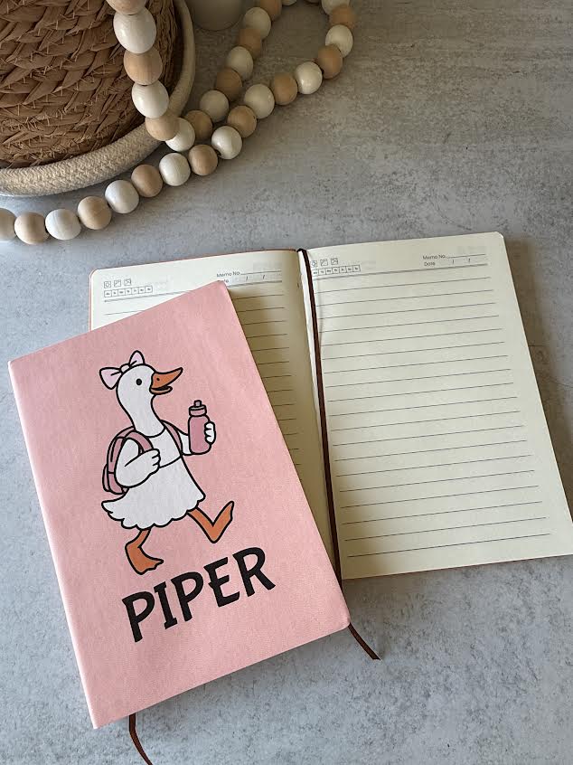 Notebook Goose Custom Goose Notebook – Wood Be Awesome Gifts