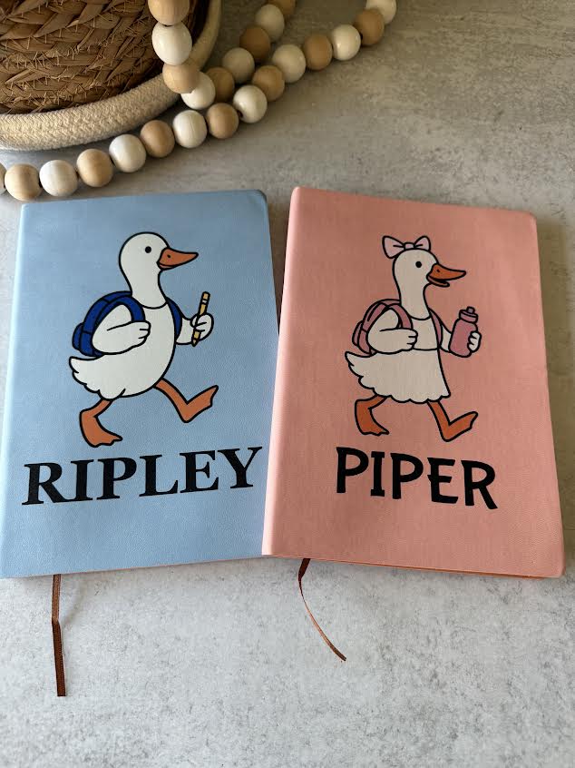 Notebook Goose Custom Goose Notebook – Wood Be Awesome Gifts