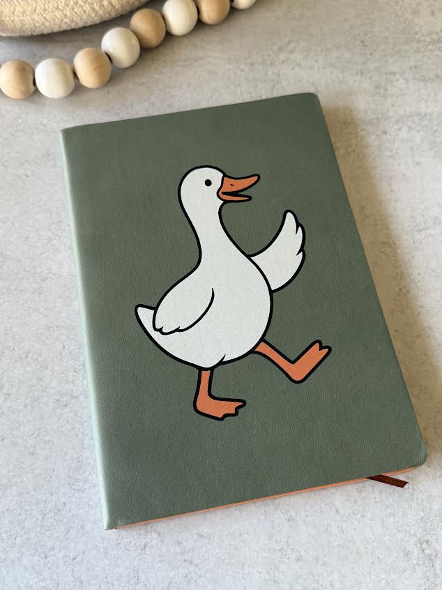 Notebook Goose Custom Goose Notebook – Wood Be Awesome Gifts