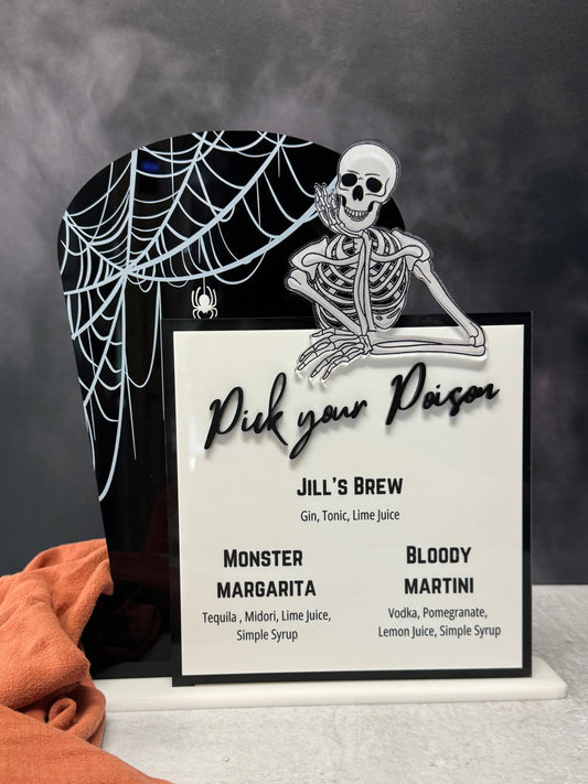 Pick Your Poison Halloween Drink Menu