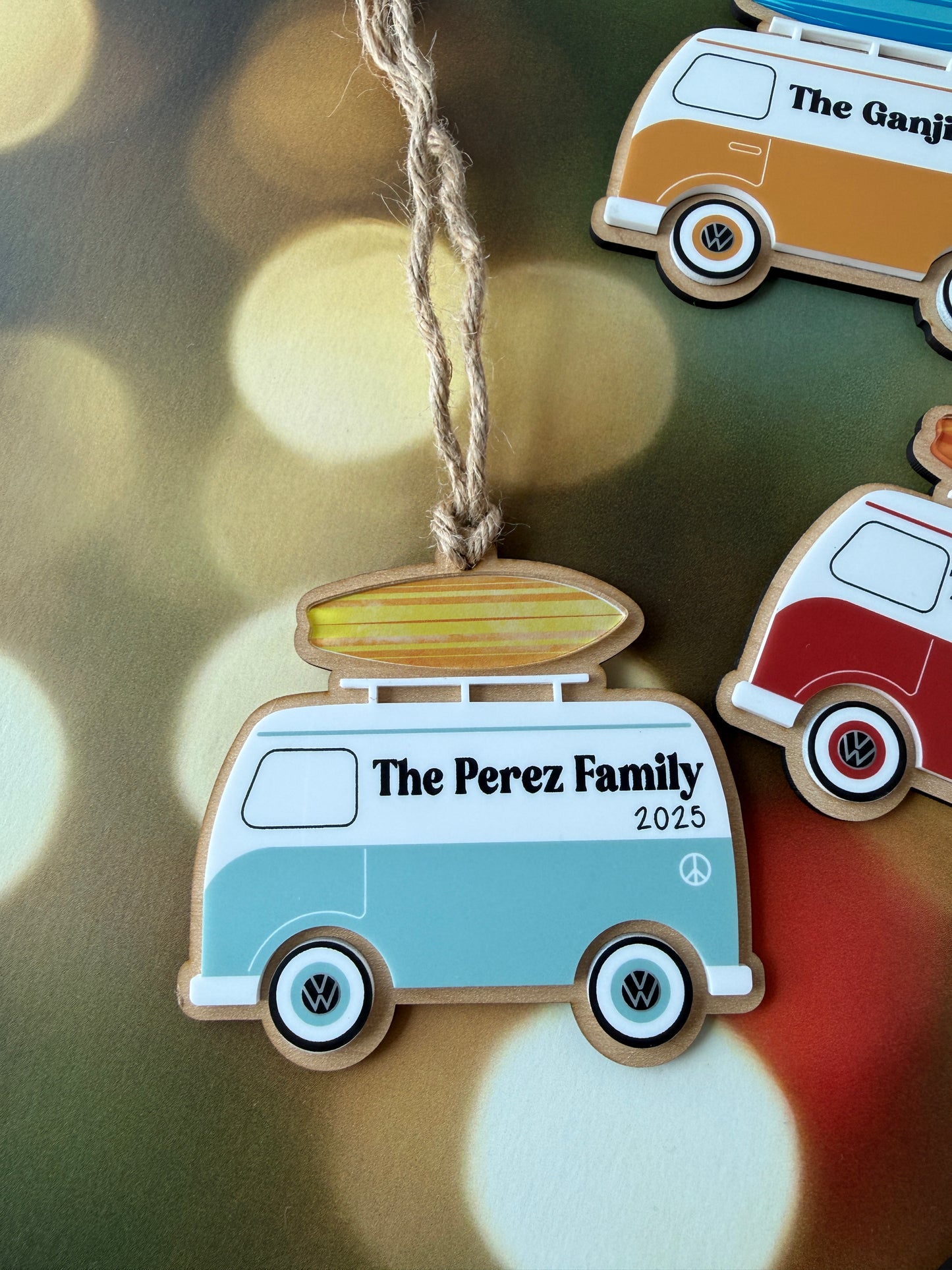 Volkswagen Bus Christmas Ornament