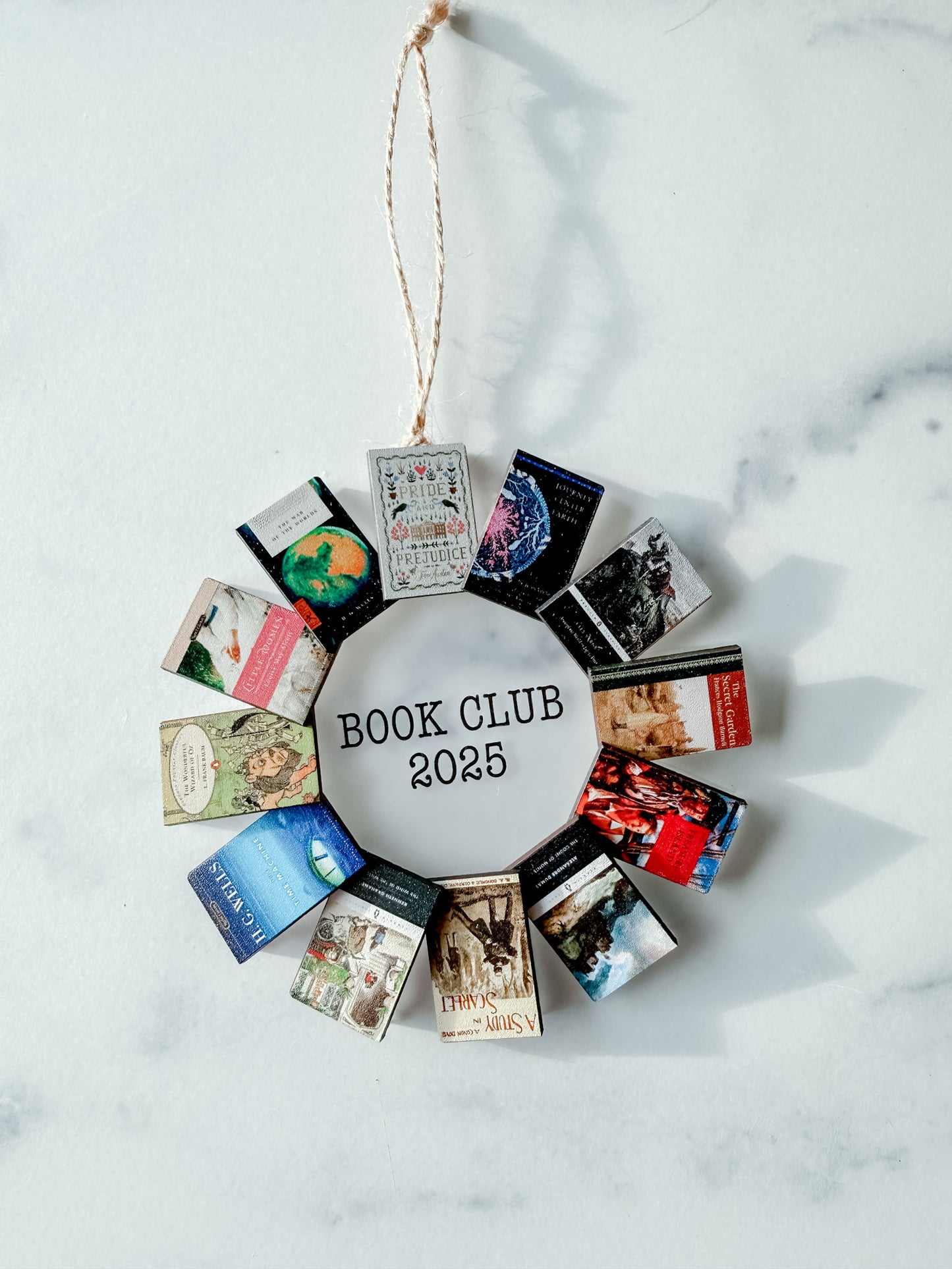 Book Wreath Ornament