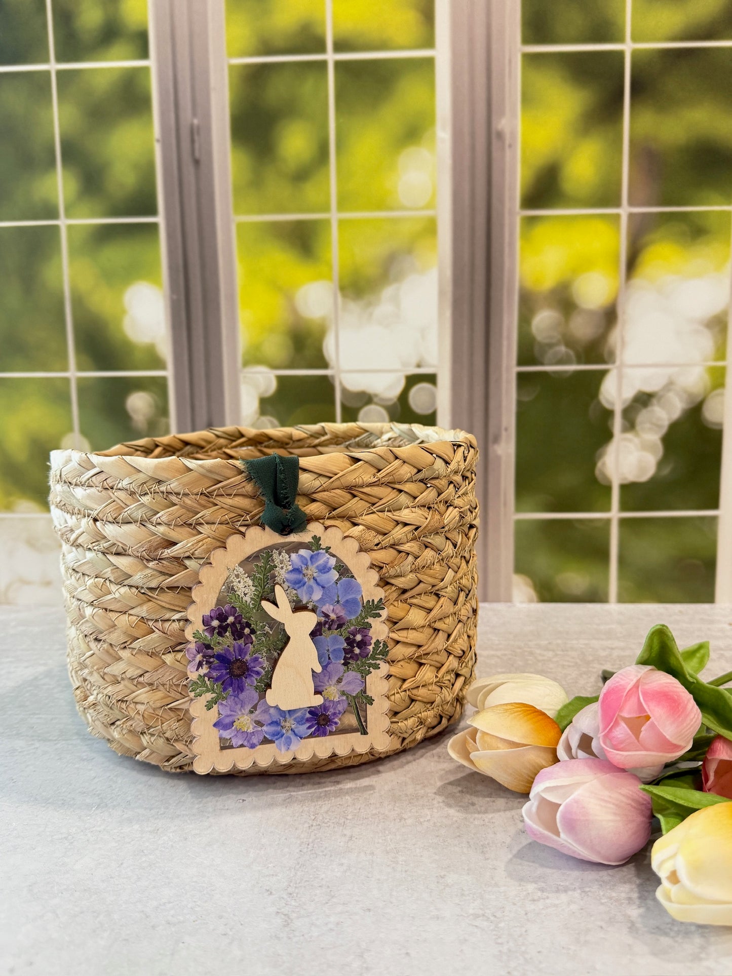 Frameless Pressed Flower Name Tags