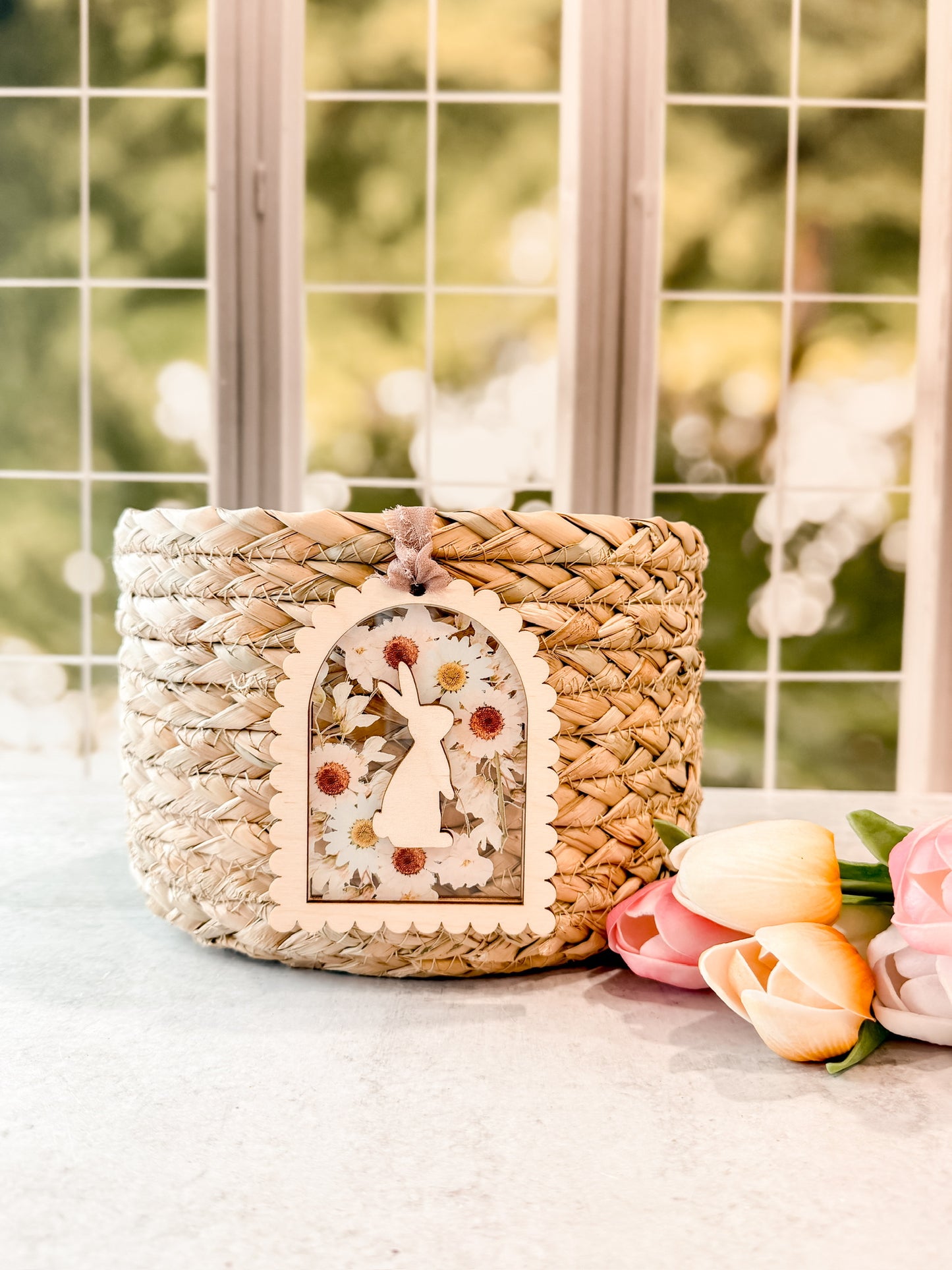 Framed Pressed Flower Name Tags
