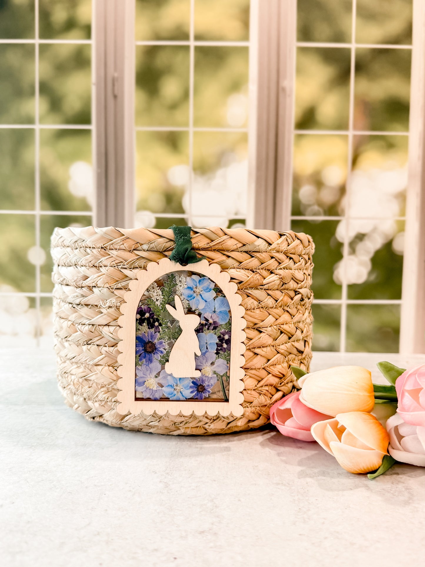 Framed Pressed Flower Name Tags