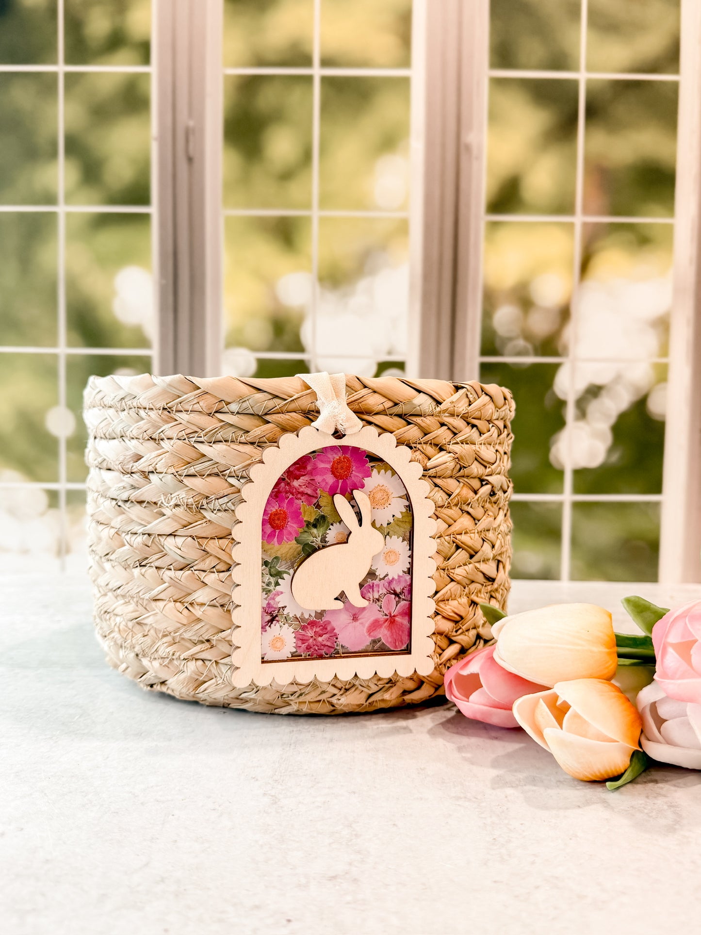 Framed Pressed Flower Name Tags
