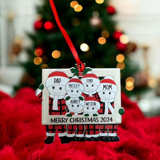Santa Family Christmas Ornament