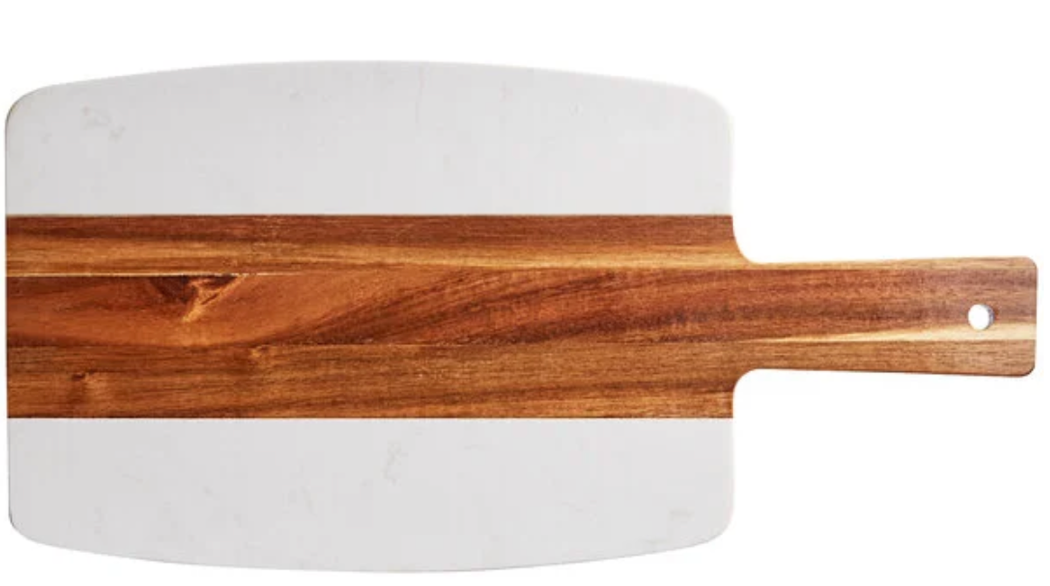 Acacia Wood & Marble Serving Board - Personalized