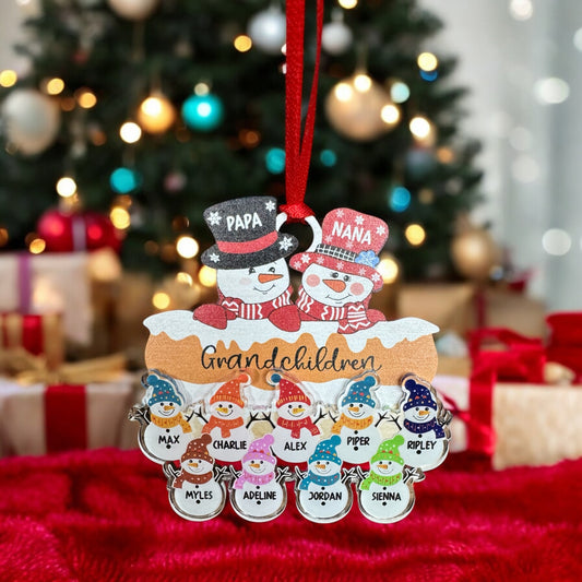 Snowman Family Christmas Ornament