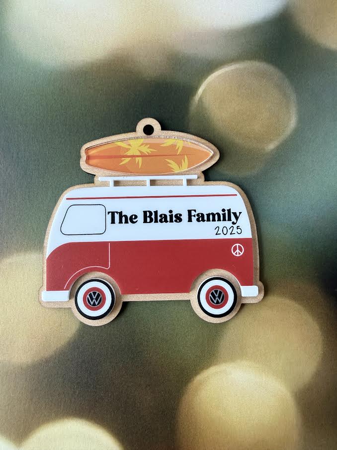 Volkswagen Bus Christmas Ornament