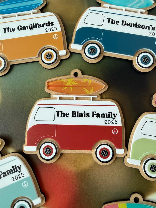 Volkswagen Bus Christmas Ornament