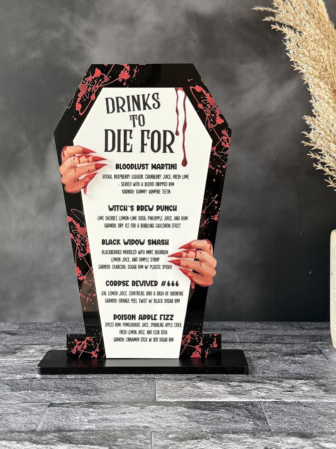 Vampire Tombstone Sign