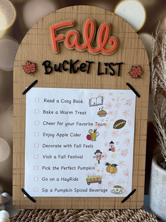 Interchangeable Family Bucket List