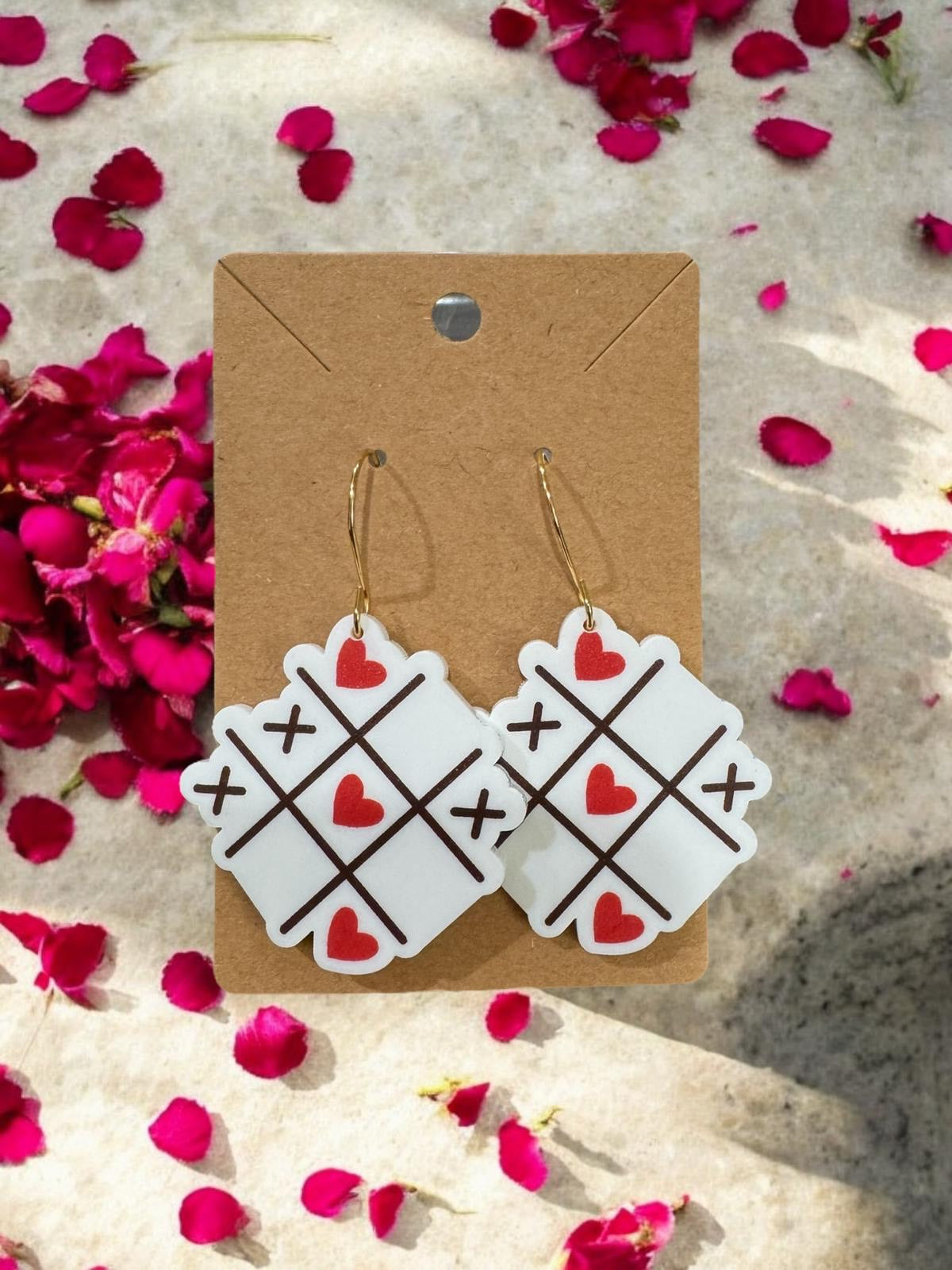 Acrylic Love Earrings