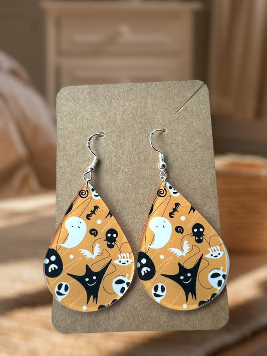 Halloween Teardrop Earrings