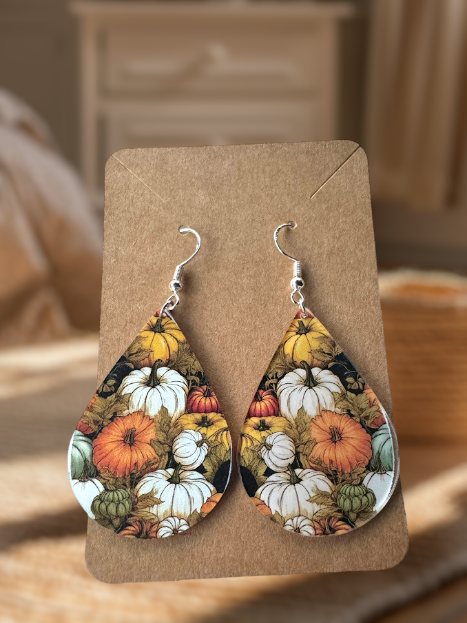 Halloween Teardrop Earrings