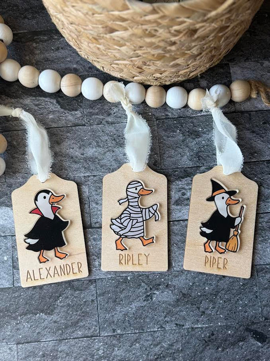 Halloween Goose Bag Tags
