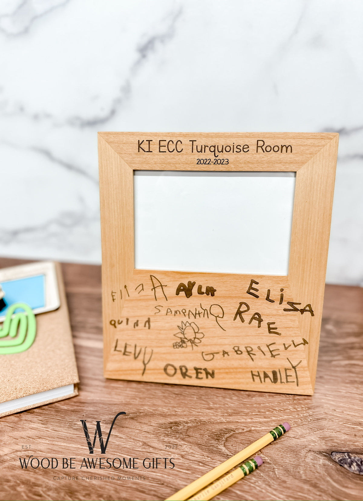 Personalized Teacher Picture Frame: Engraved Thank You Gift
