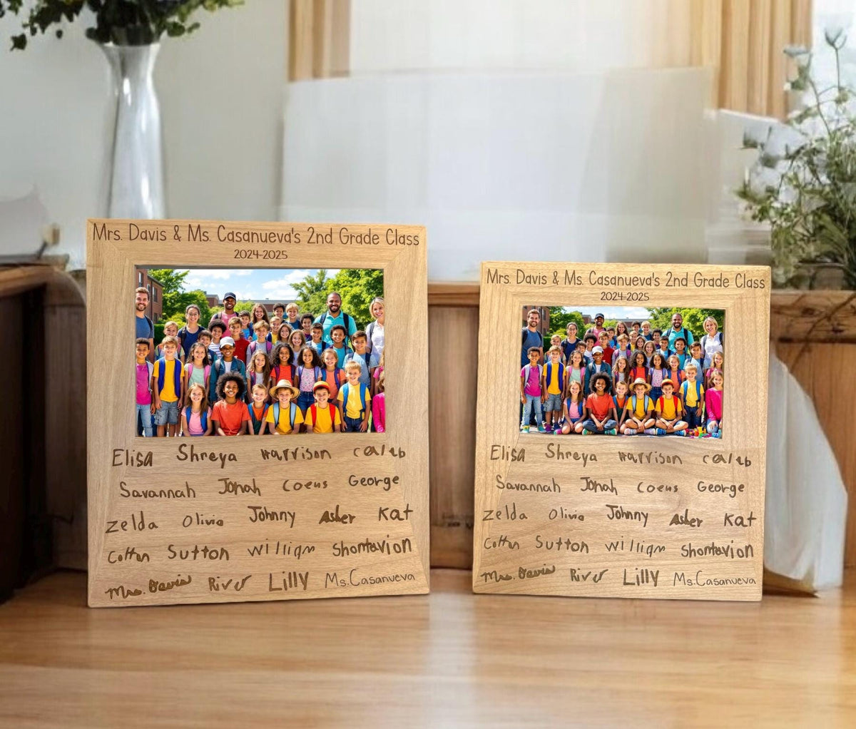 Personalized Teacher Picture Frame: Engraved Thank You Gift