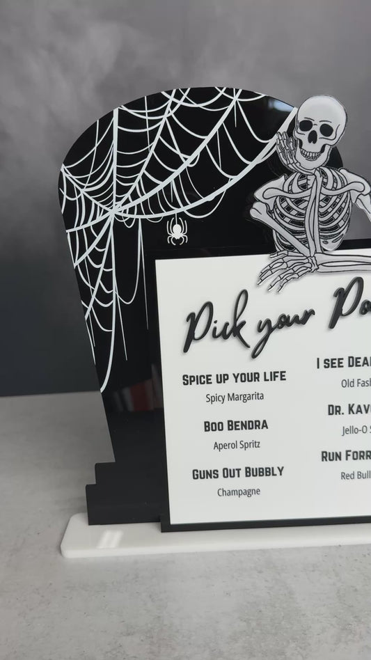 Pick Your Poison Halloween Drink Menu