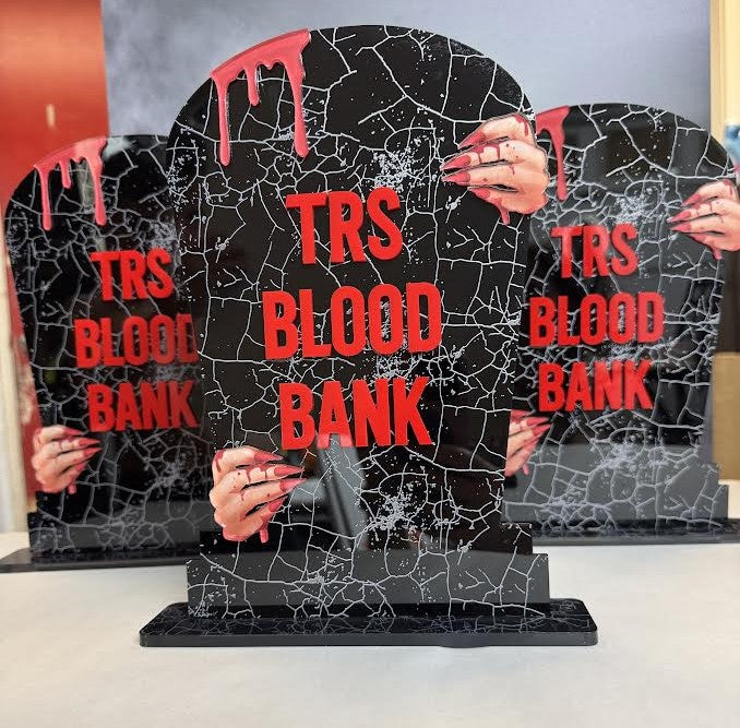 Vampire Tombstone Sign