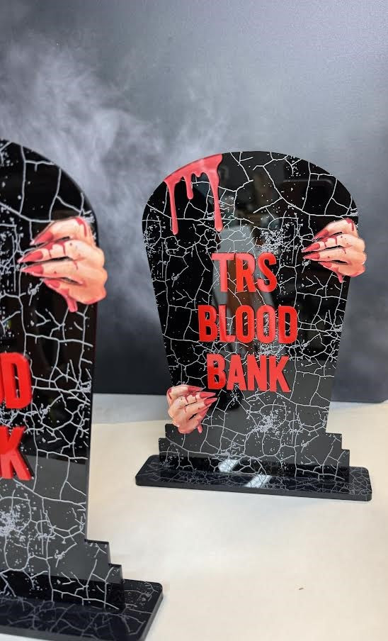 Vampire Tombstone Sign