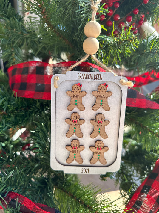 Gingerbread Cookies Family Ornament